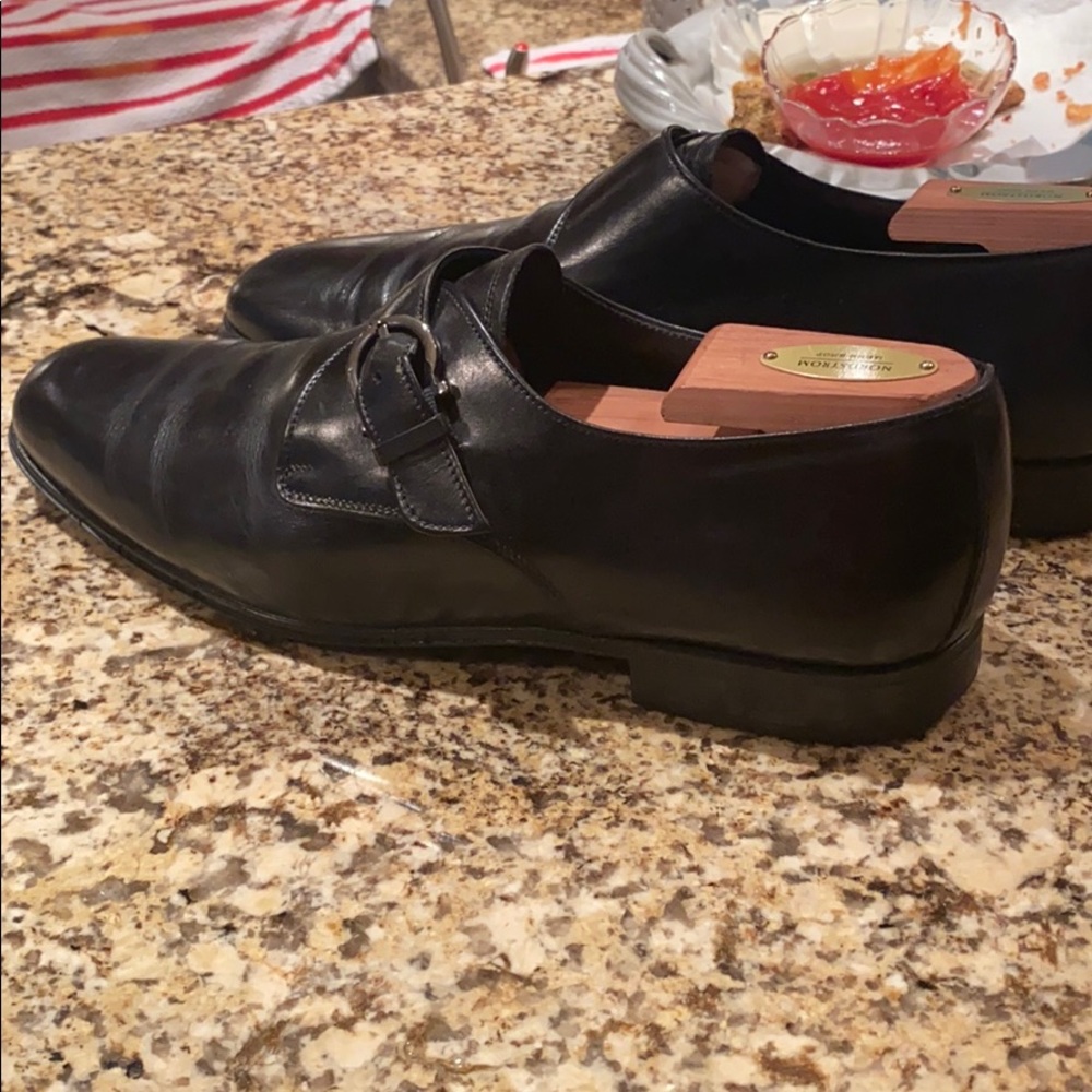 Single monk strap plain toe Ferragamo